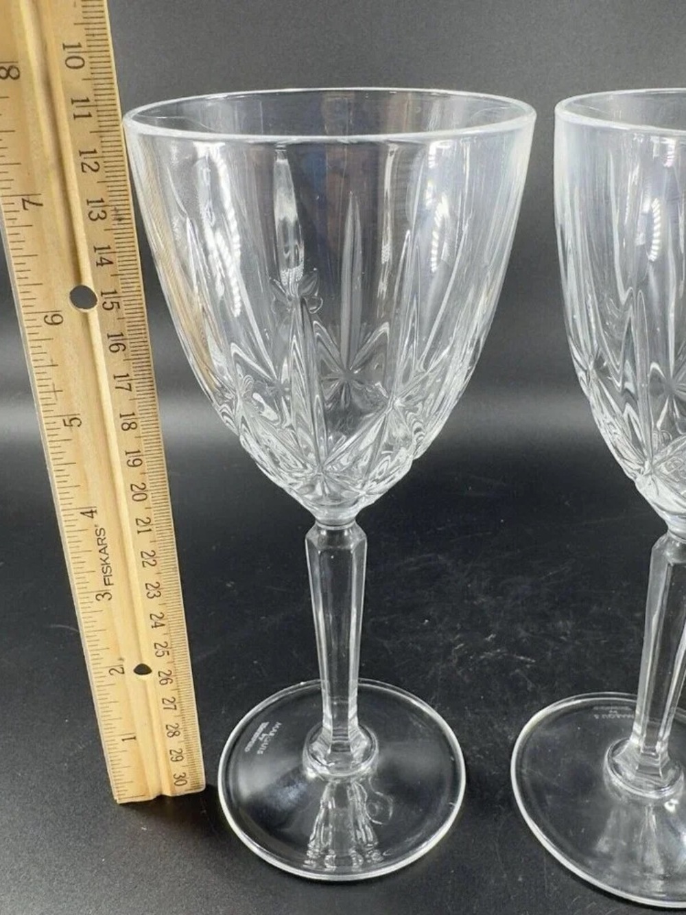 Classic Clear Cut Wine Glass - Clear Stemmed Goblet